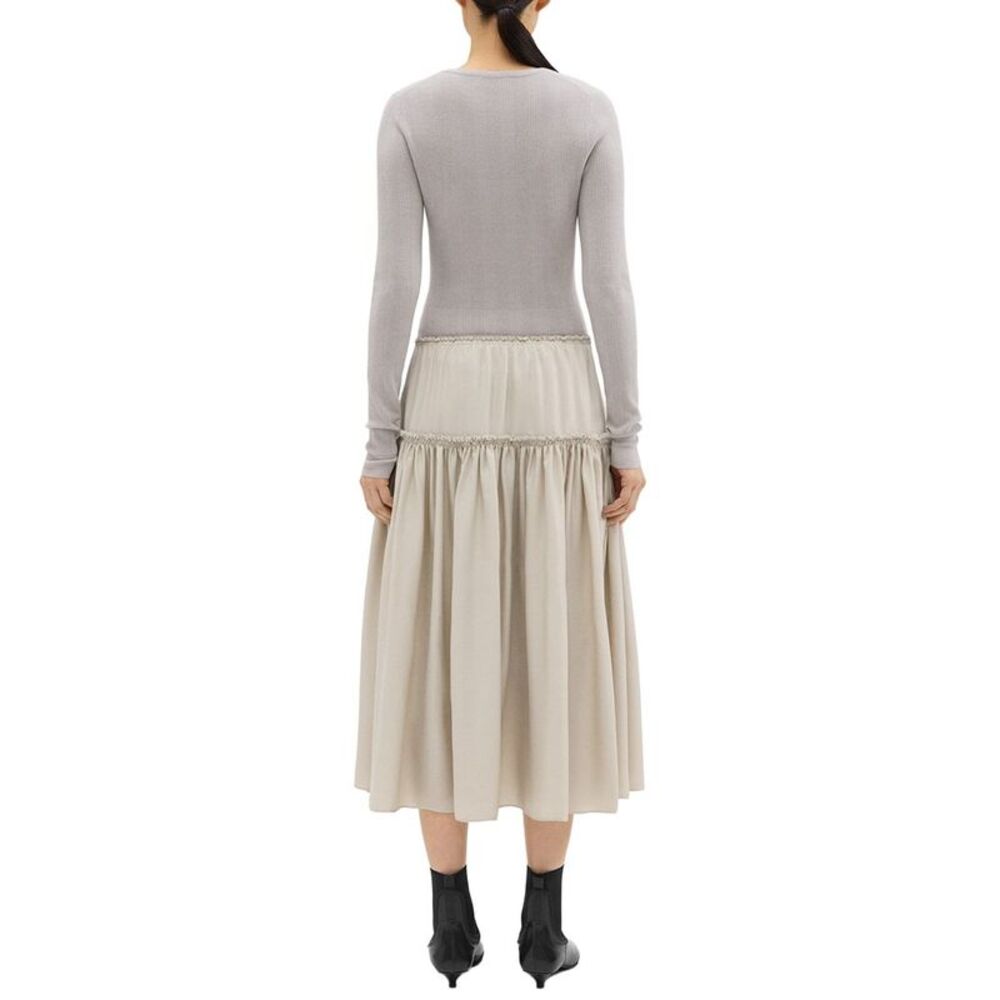 Theory Womens  Wool-Blend Top, Grey - Picture 2 of 4
